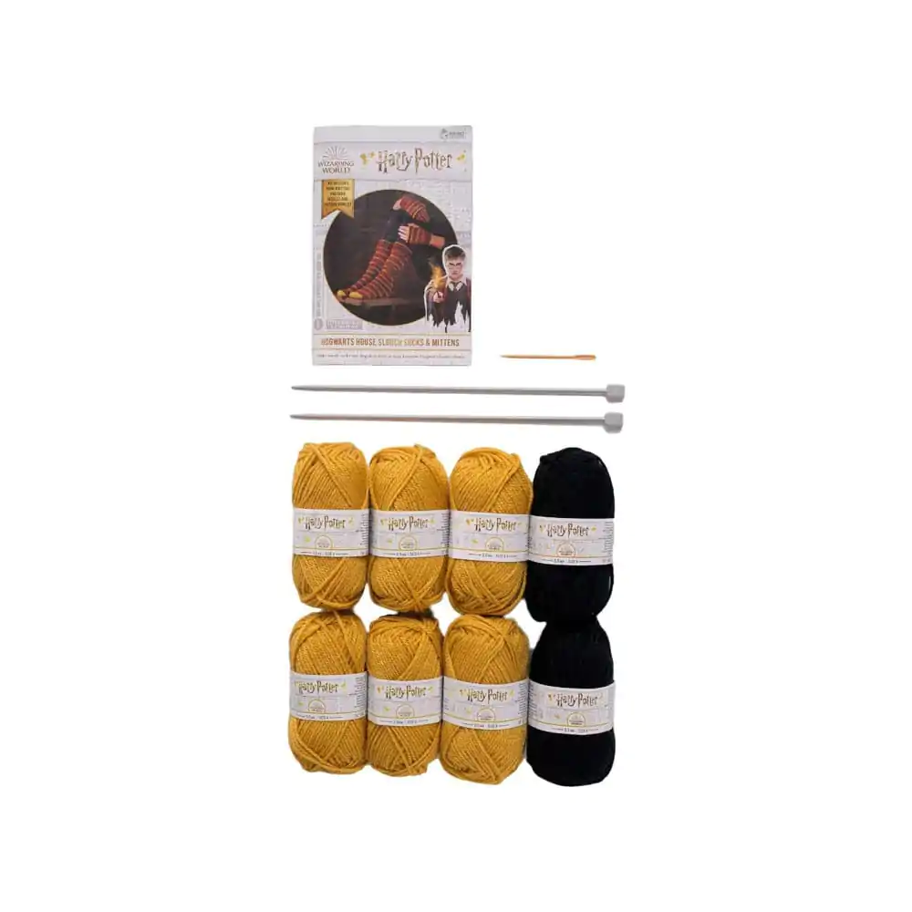 Harry Potter Knitting Kit Slouch Socks and Mittens Hufflepuff product photo