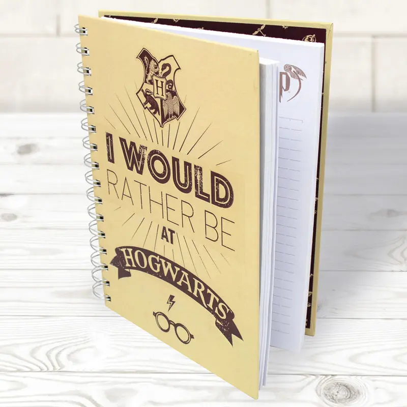 Harry Potter I Would Rather Be at Hogwarts A5 notebook product photo