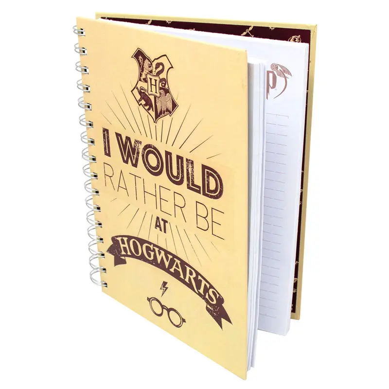 Harry Potter I Would Rather Be at Hogwarts A5 notebook product photo