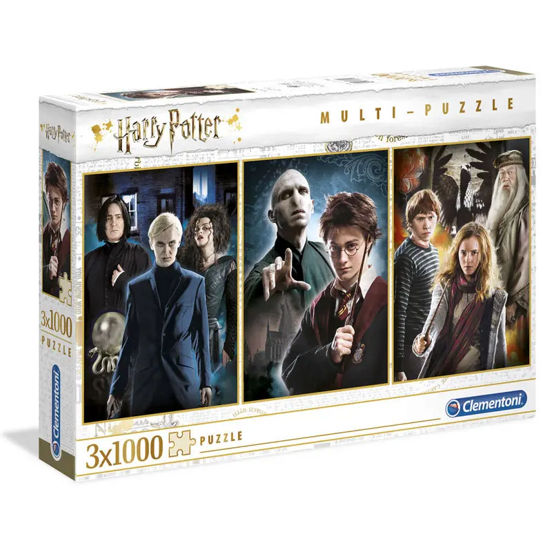 Harry Potter Multi Jigsaw Puzzle Characters (3 x 1000 pieces) product photo