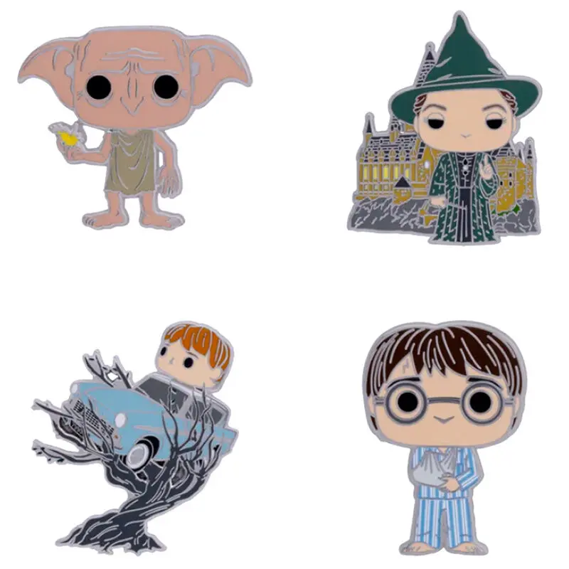 Harry Potter POP! Enamel Pins 4-Set HP Anniversary Chamber of Secrets 4 cm termékfotó