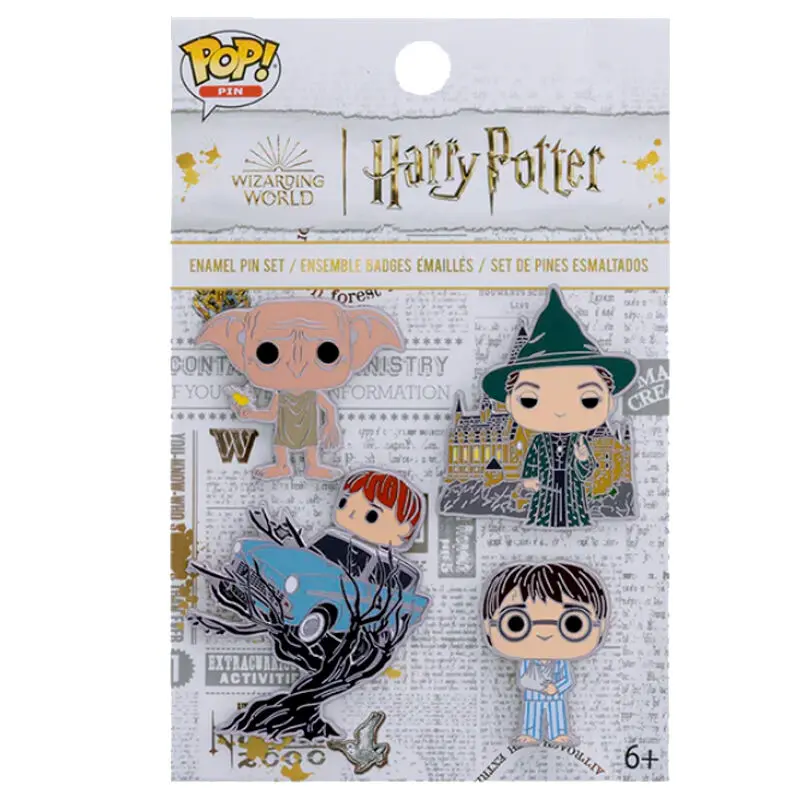 Harry Potter POP! Enamel Pins 4-Set HP Anniversary Chamber of Secrets 4 cm termékfotó