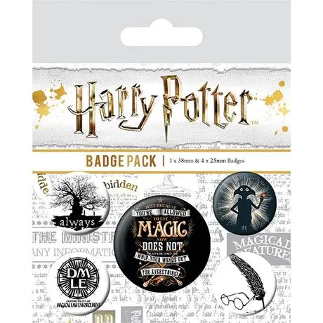 Harry Potter Pin-Back Buttons 5-Pack Symbols termékfotó