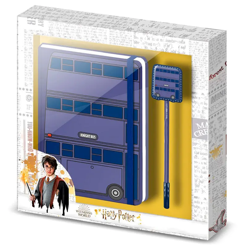Harry Potter Knight Bus set diary + pen termékfotó