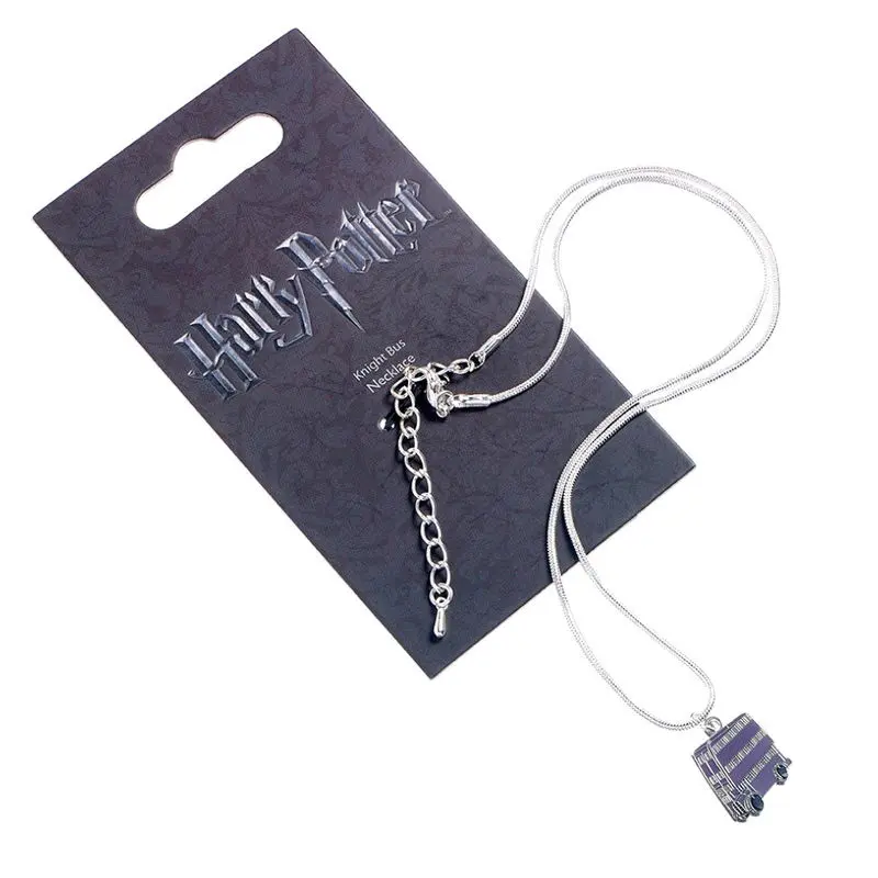 Harry Potter Pendant &amp; Necklace Knight Bus (silver plated) product photo