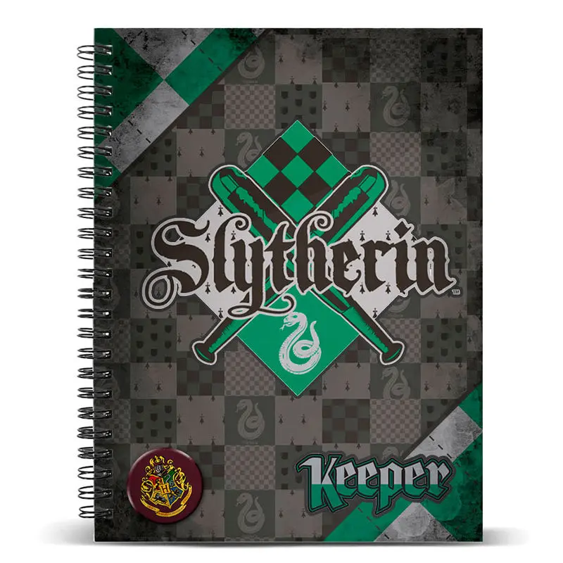 Harry Potter Quidditch Slytherin A4 notebook product photo