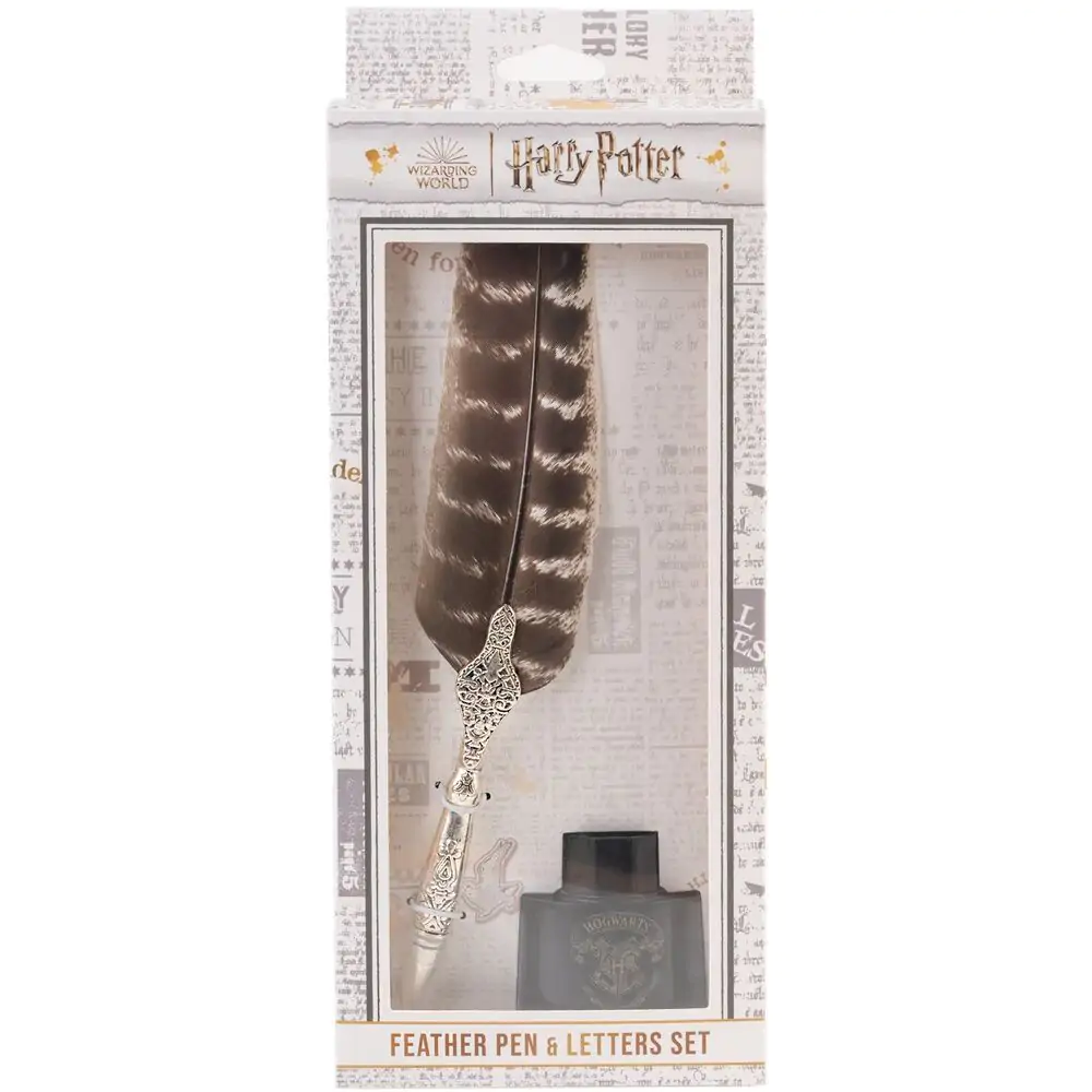 Harry Potter blister pen feather and cards product photo