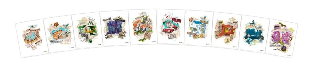 Harry Potter Lithograph 10-Set 36 x 28 cm product photo