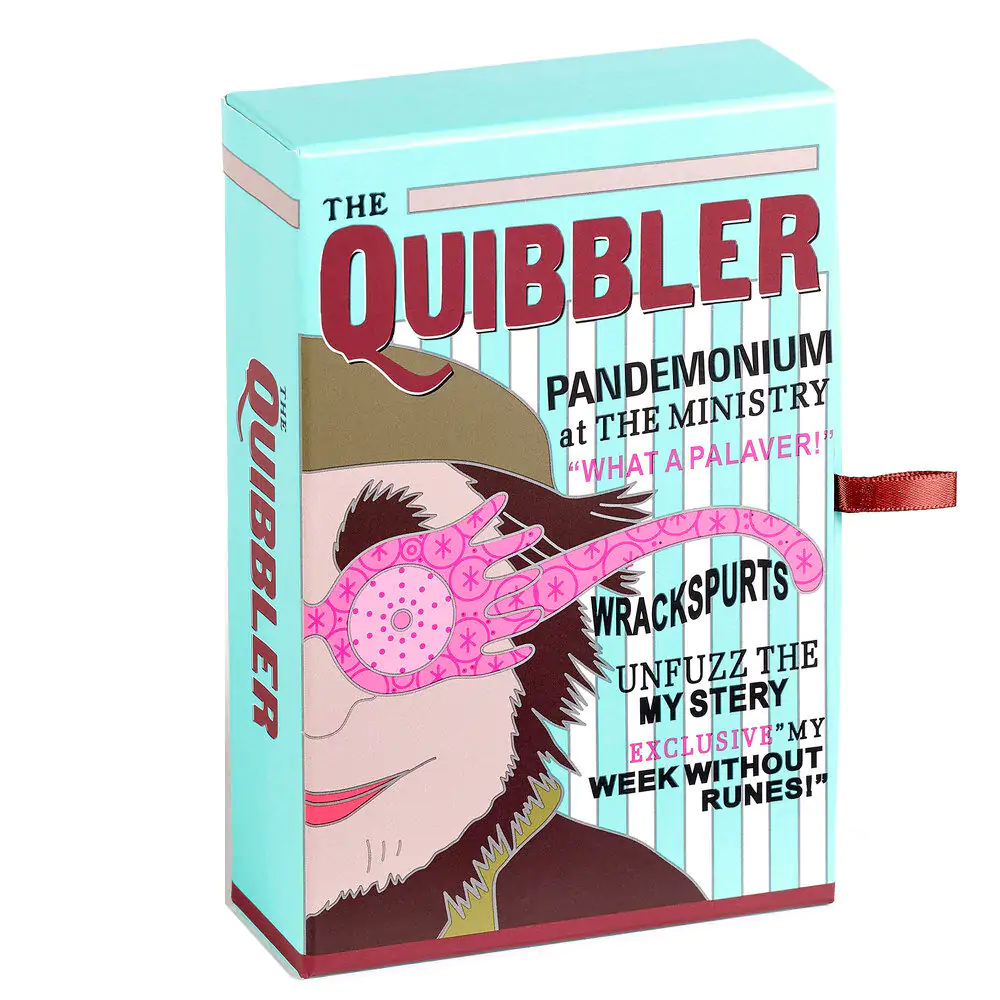 Harry Potter Luna Lovegoods Quibbler earrings + necklace product photo