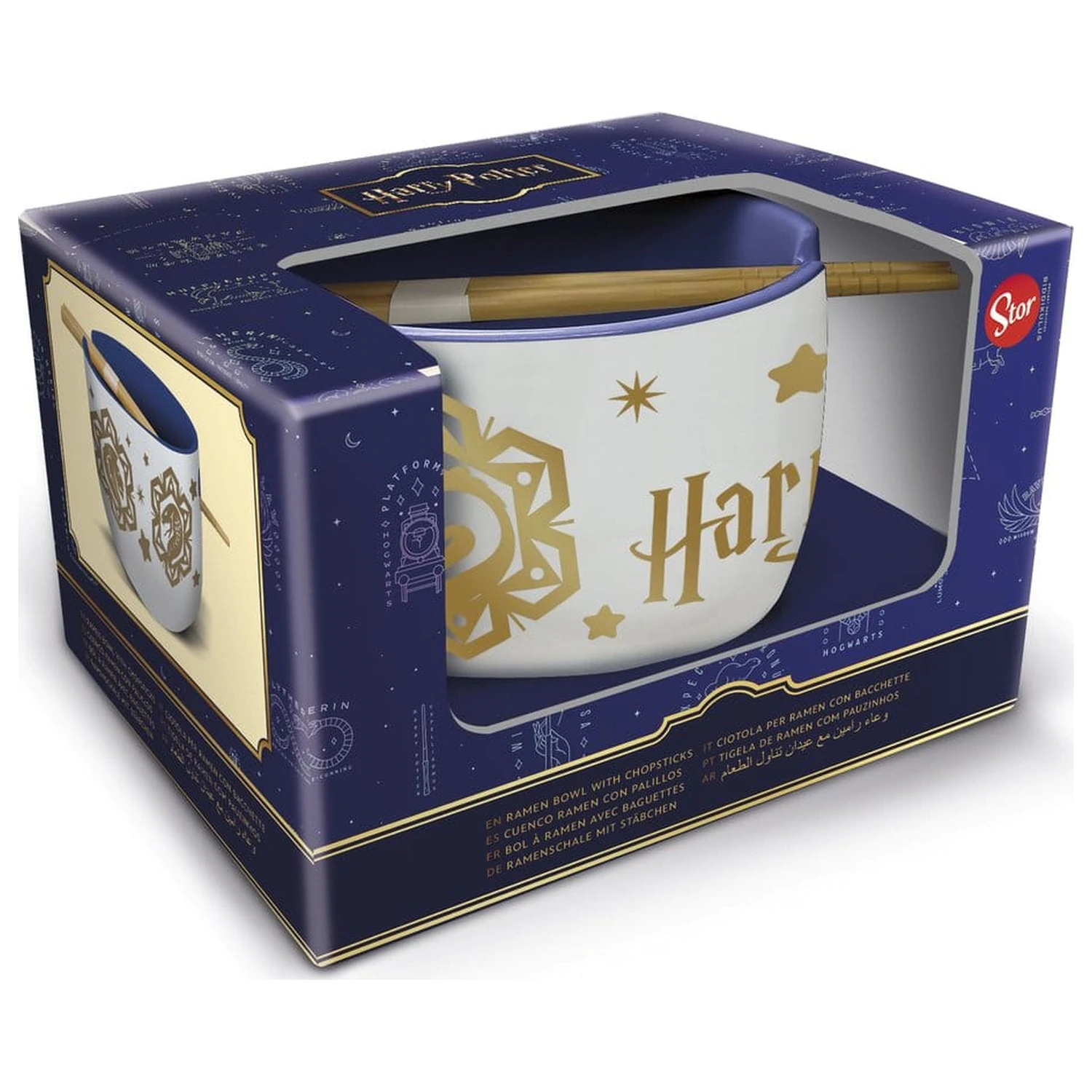 Harry Potter Ramen Bowl with Chopsticks Magic & Mayhem product photo