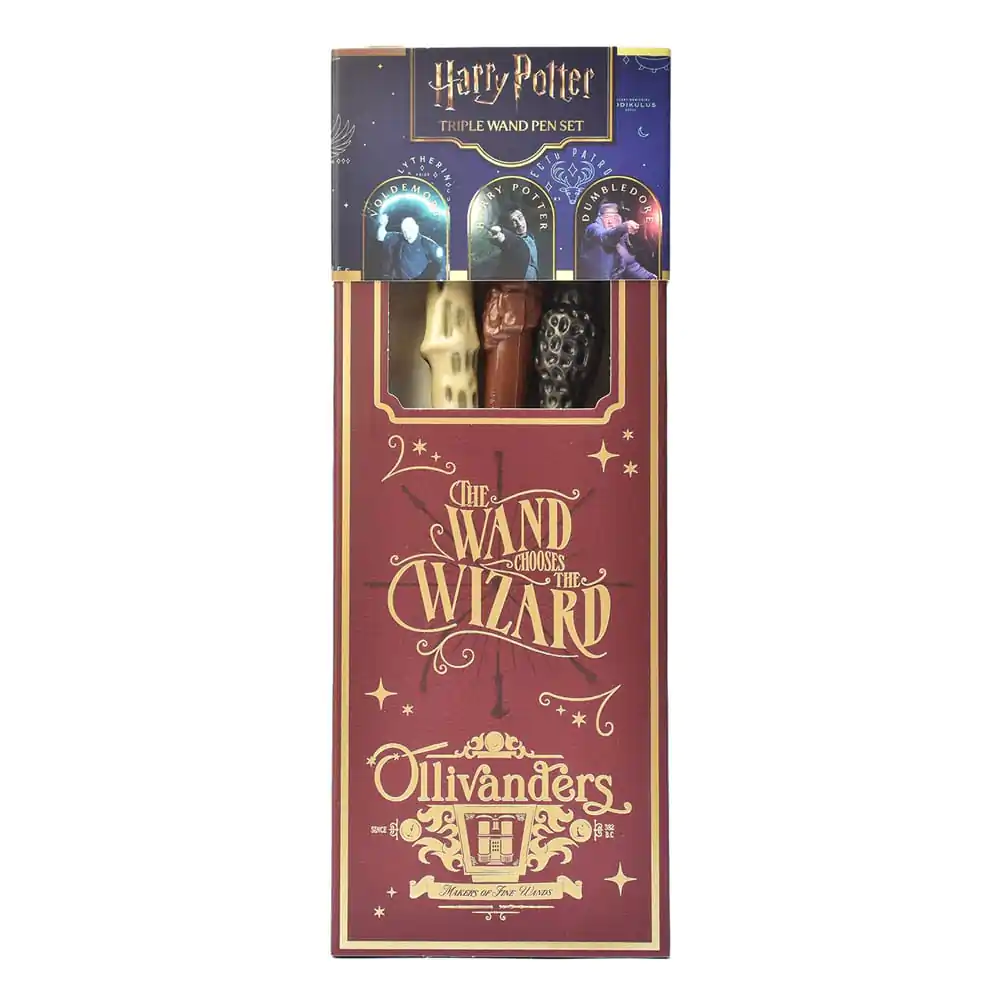 Harry Potter Triple Wand Pen Pack Magical Locations product photo