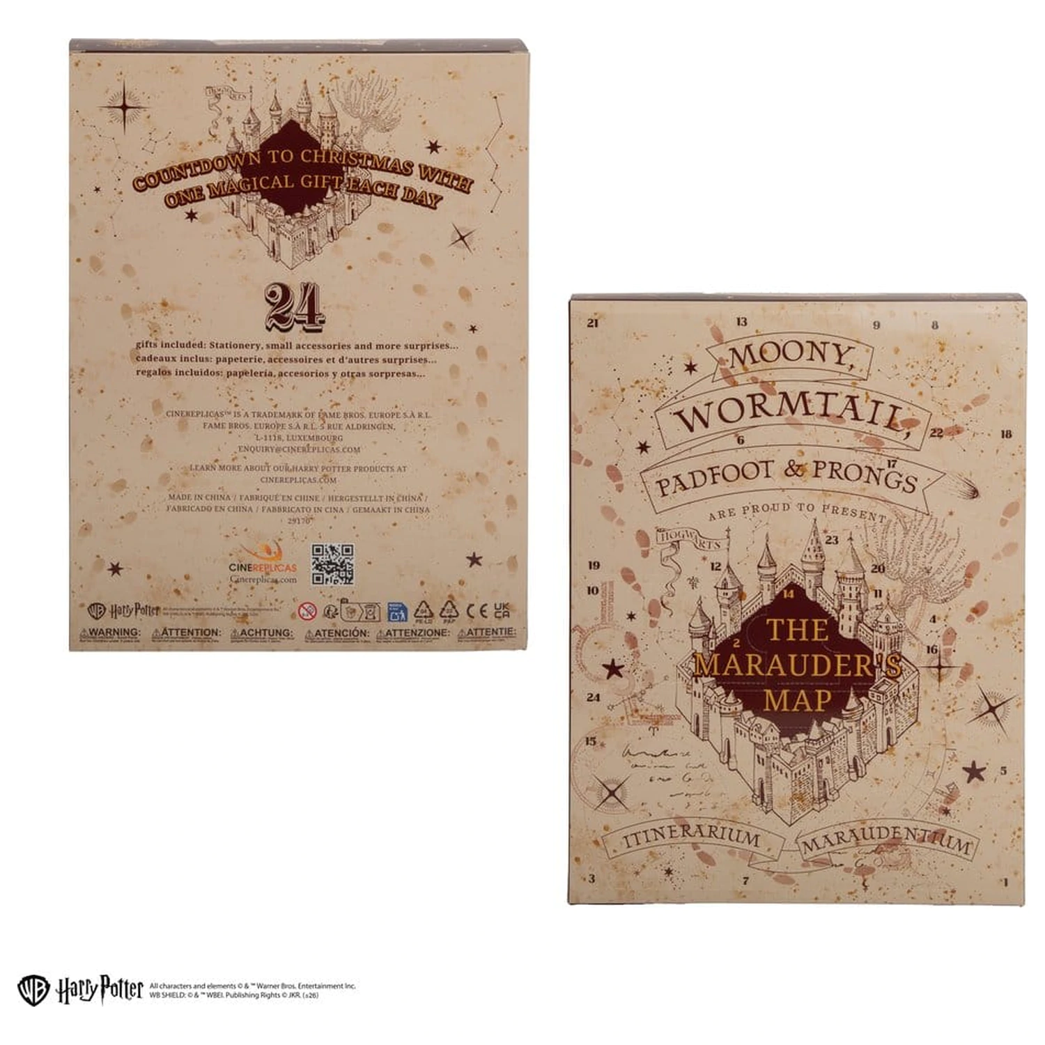 Harry Potter Advent Calendar Marauder's Map New Edition 2026 product photo