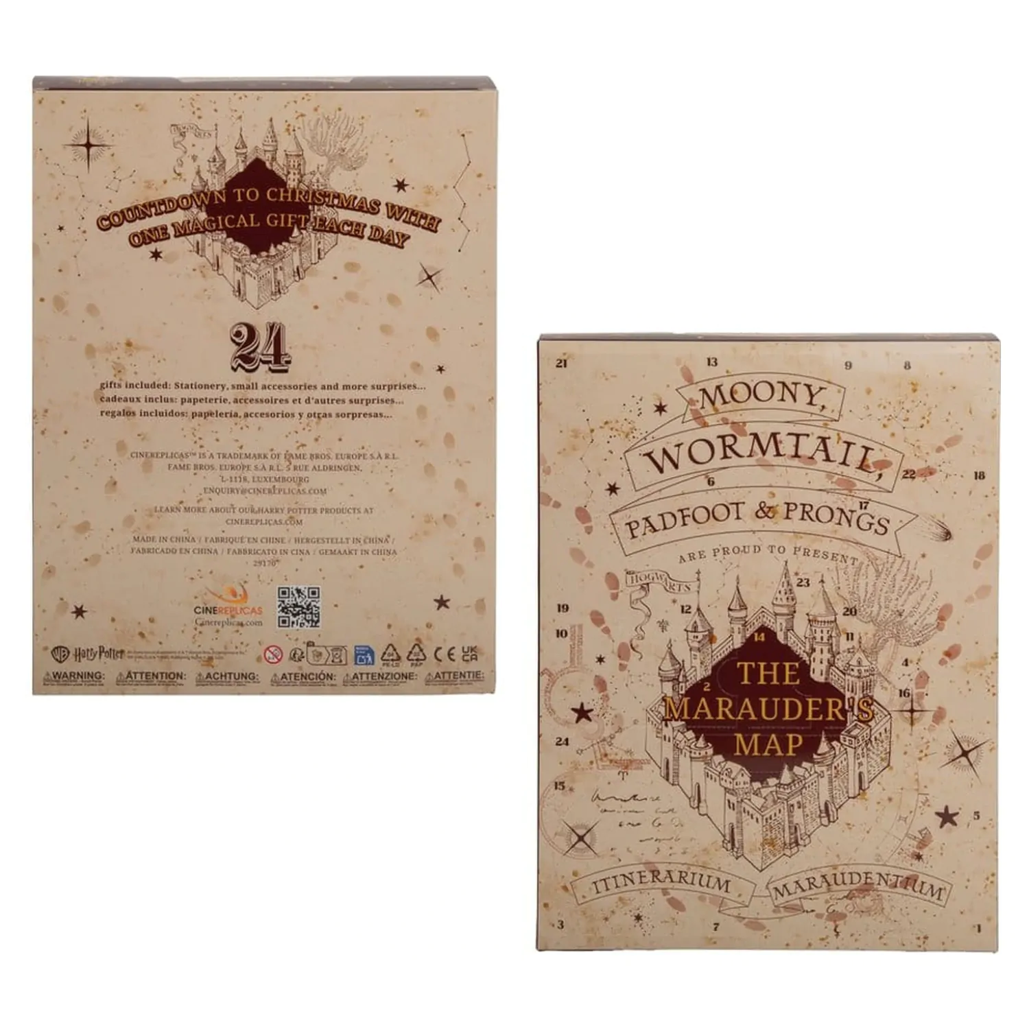 Harry Potter Advent Calendar Marauder's Map New Edition 2026 product photo