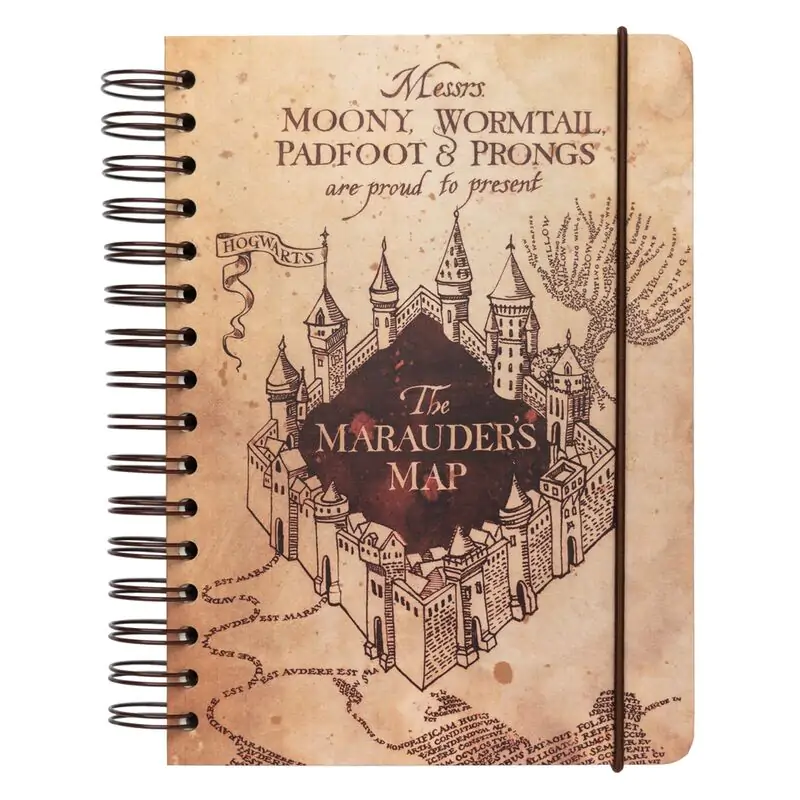 Harry Potter Marauders Map A5 notebook termékfotó