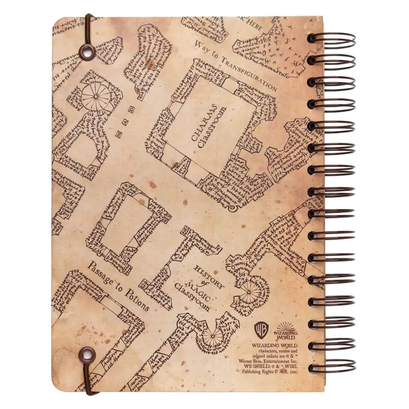 Harry Potter Marauders Map A5 notebook termékfotó