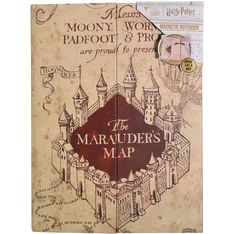 Harry Potter Marauders Map A5 noteboook termékfotó