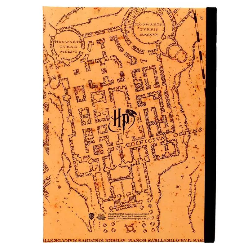 Harry Potter Notebook with Light Marauder's Map product photo