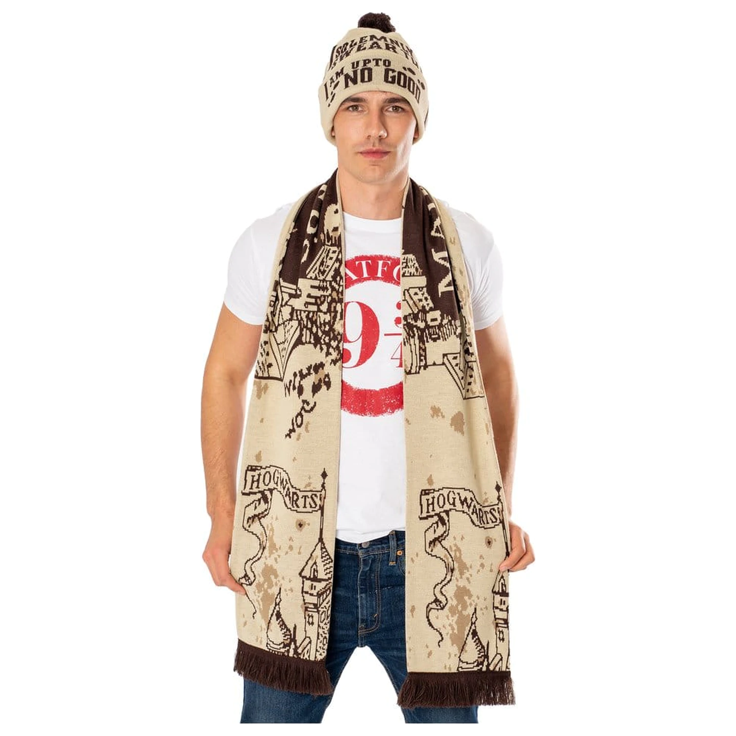 Harry Potter Scarf Marauders Map Long Length product photo