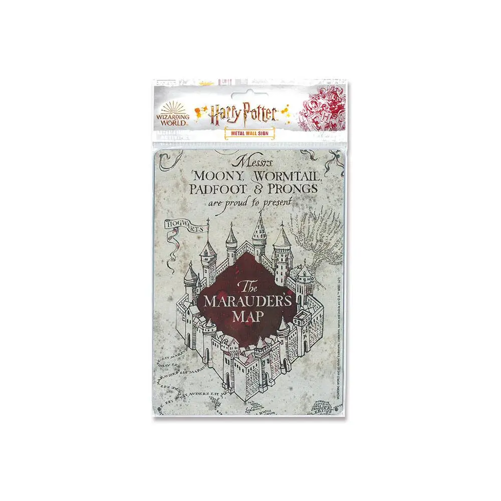 Harry Potter Tin Sign Marauders Map 15 x 21 cm product photo