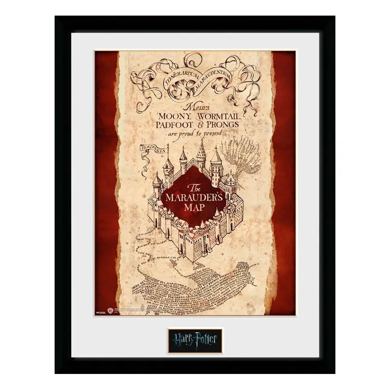 Harry Potter Marauders Map Framed Photo product photo