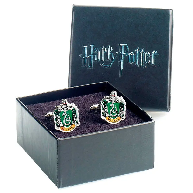 Harry Potter Slytherin Crest Cufflinks product photo