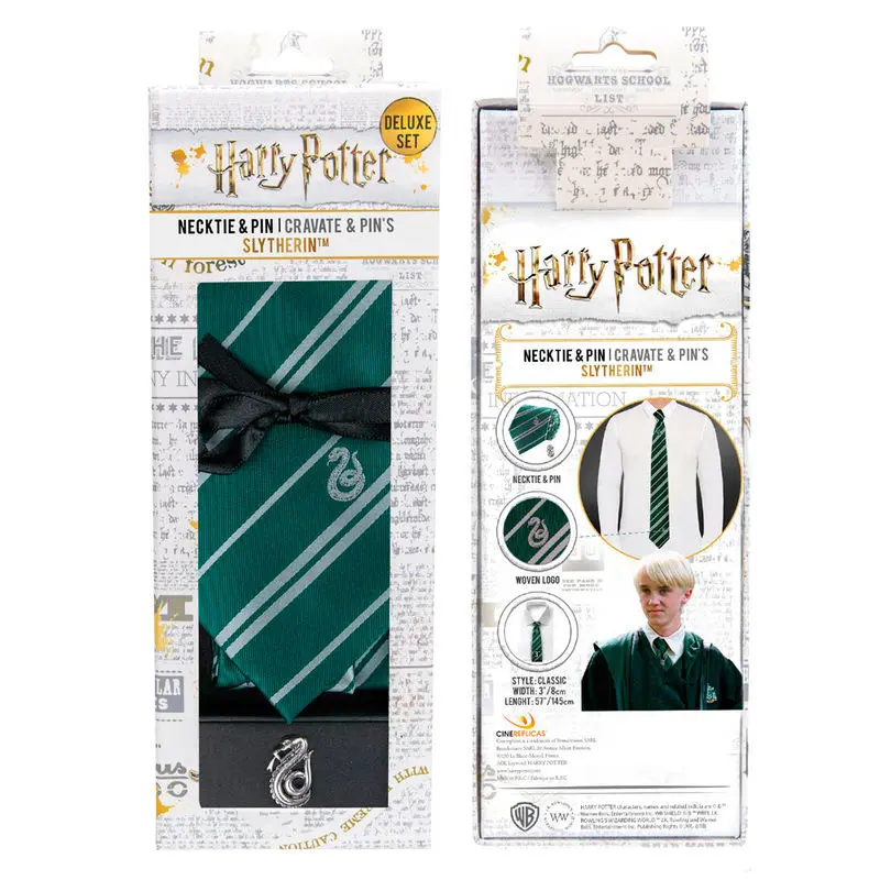 Harry Potter Tie & Metal Pin Deluxe Box Slytherin termékfotó