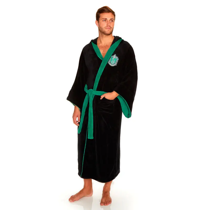Harry Potter Fleece Bathrobe Slytherin product photo