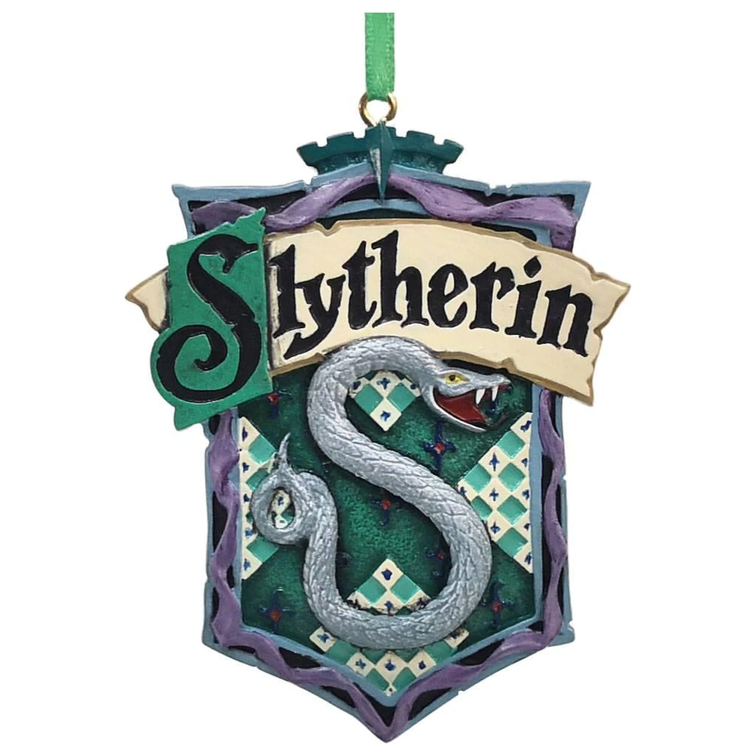 HARRY POTTER Slytherin Christmas Tree Ornament 8cm product photo