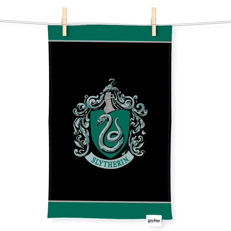 Harry Potter Slytherin tea towel product photo