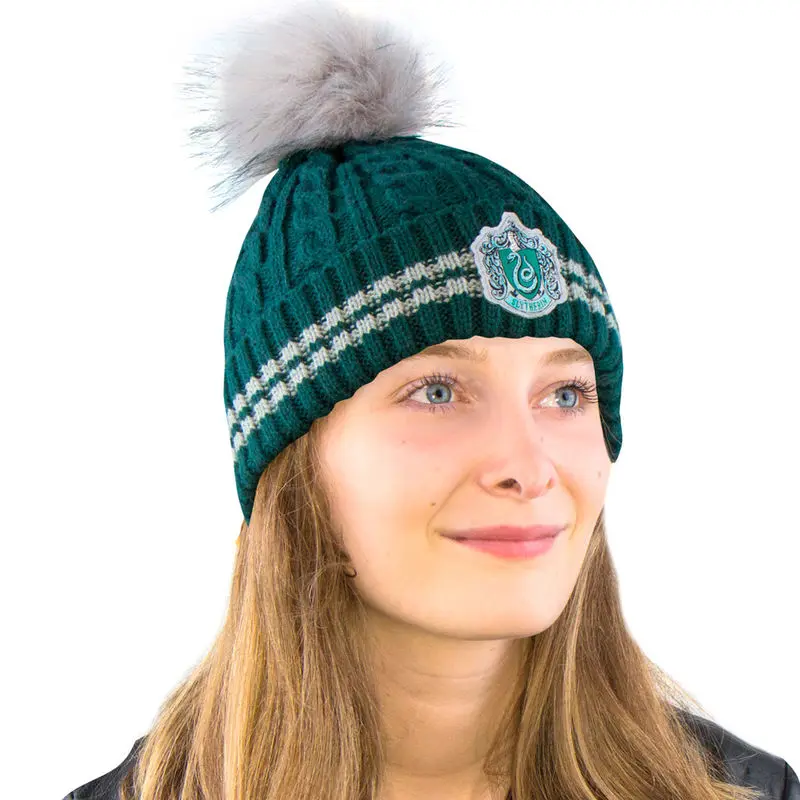 Harry Potter Pom-Pom Beanie Slytherin product photo