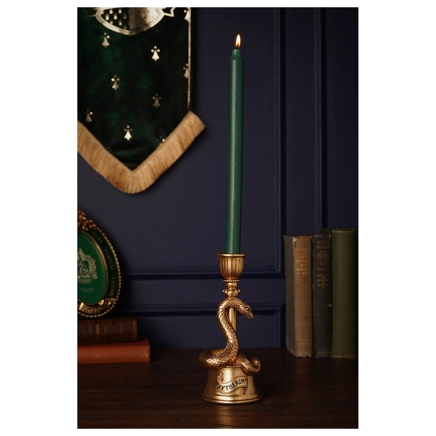 Harry Potter Slytherin Snake 3D candle holder product photo