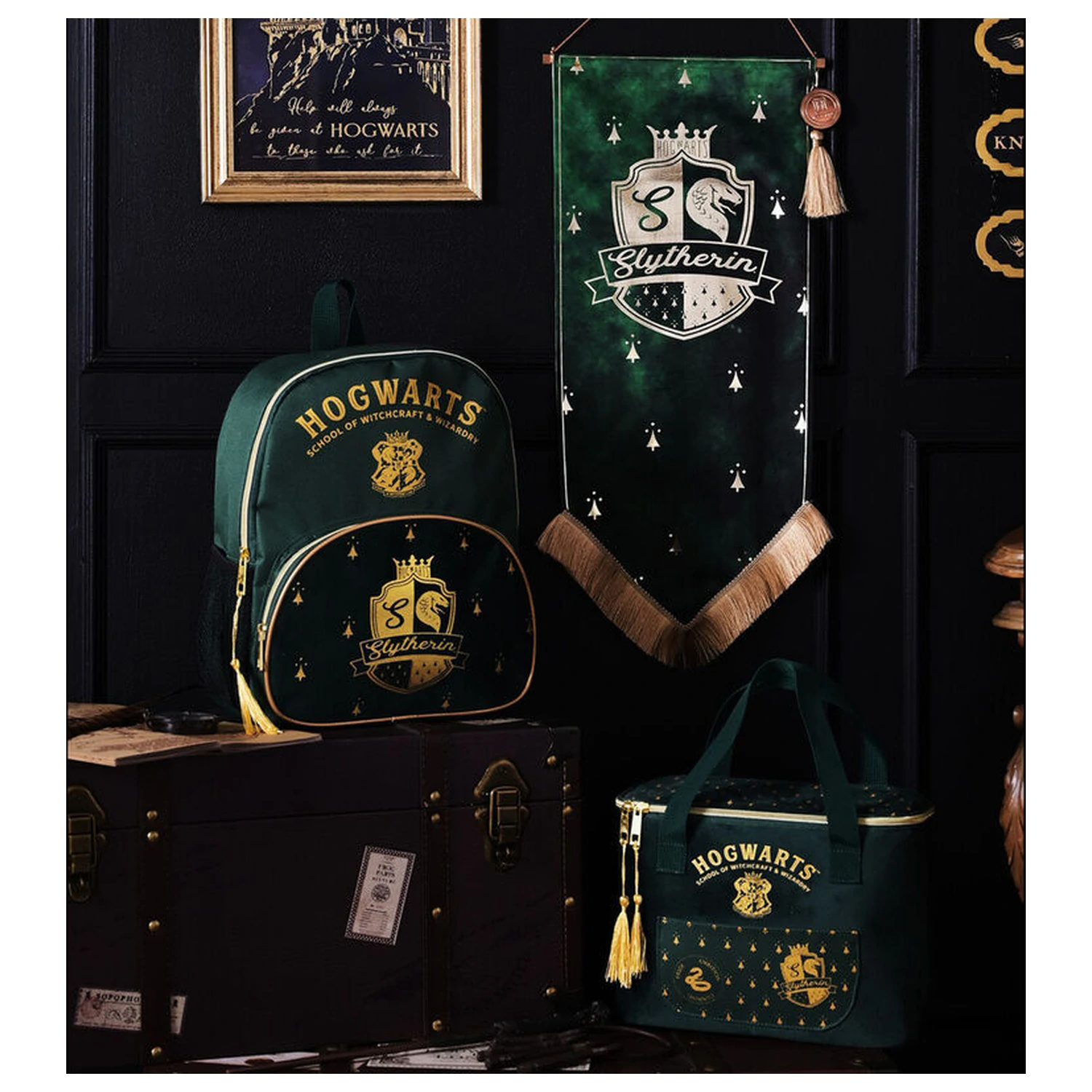Harry Potter Slytherin backpack product photo