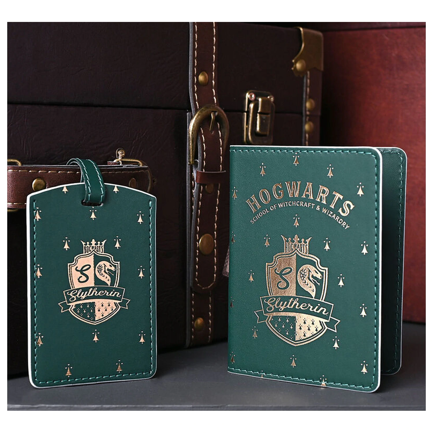 Harry Potter Slytherin passport holder & luggage tag product photo