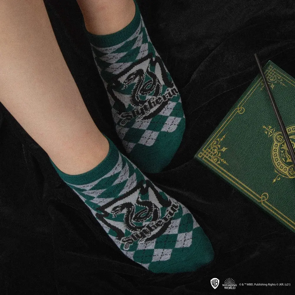 Harry Potter Ankle Socks 3-Pack Slytherin product photo