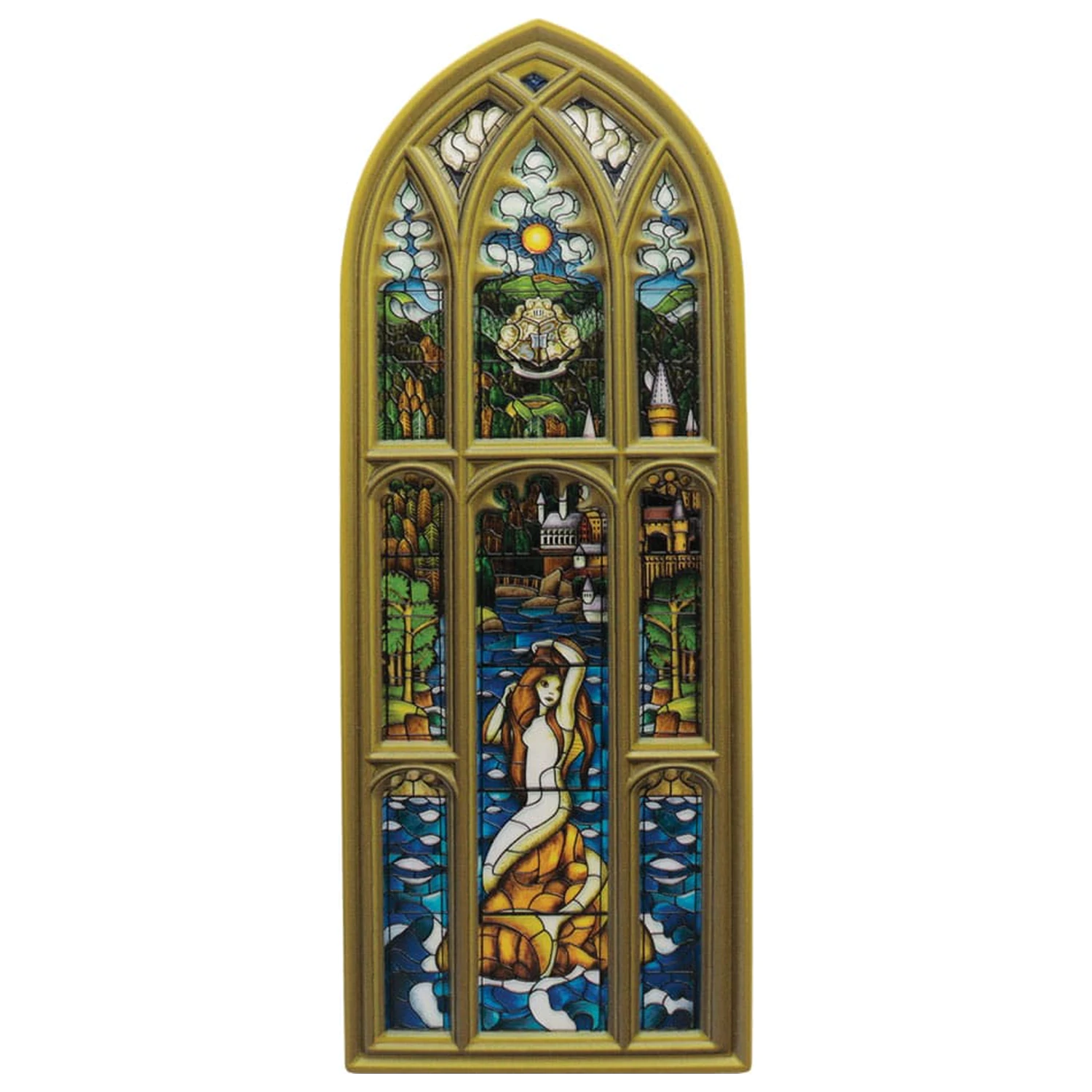 Harry Potter Resin Plaque Mermaid Stained Glass Window product photo