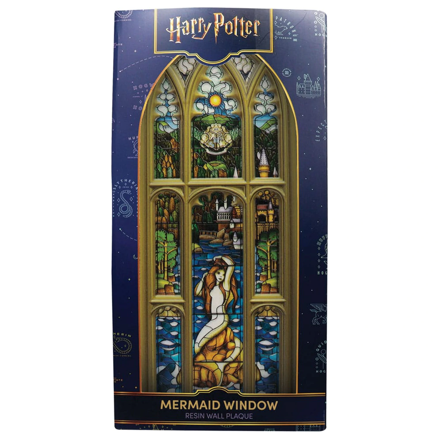 Harry Potter Resin Plaque Mermaid Stained Glass Window product photo