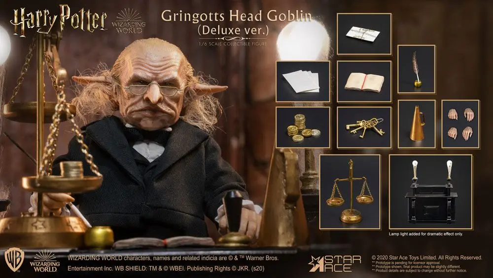 Harry Potter My Favourite Movie Action Figure 1/6 Gringotts Head Goblin Deluxe Ver. 20 cm product photo