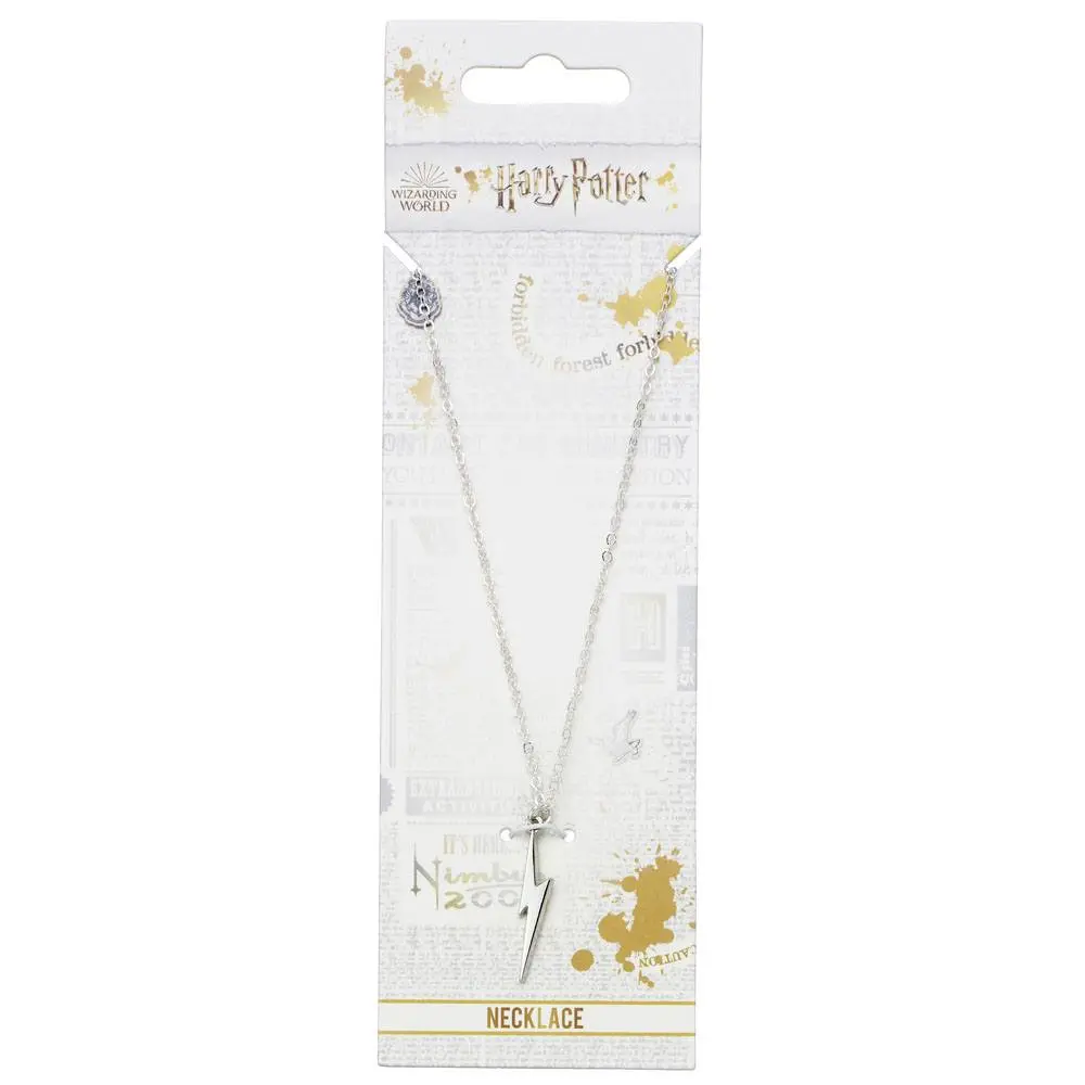 Harry Potter Pendant & Necklace Lightning Bolt (silver plated) termékfotó