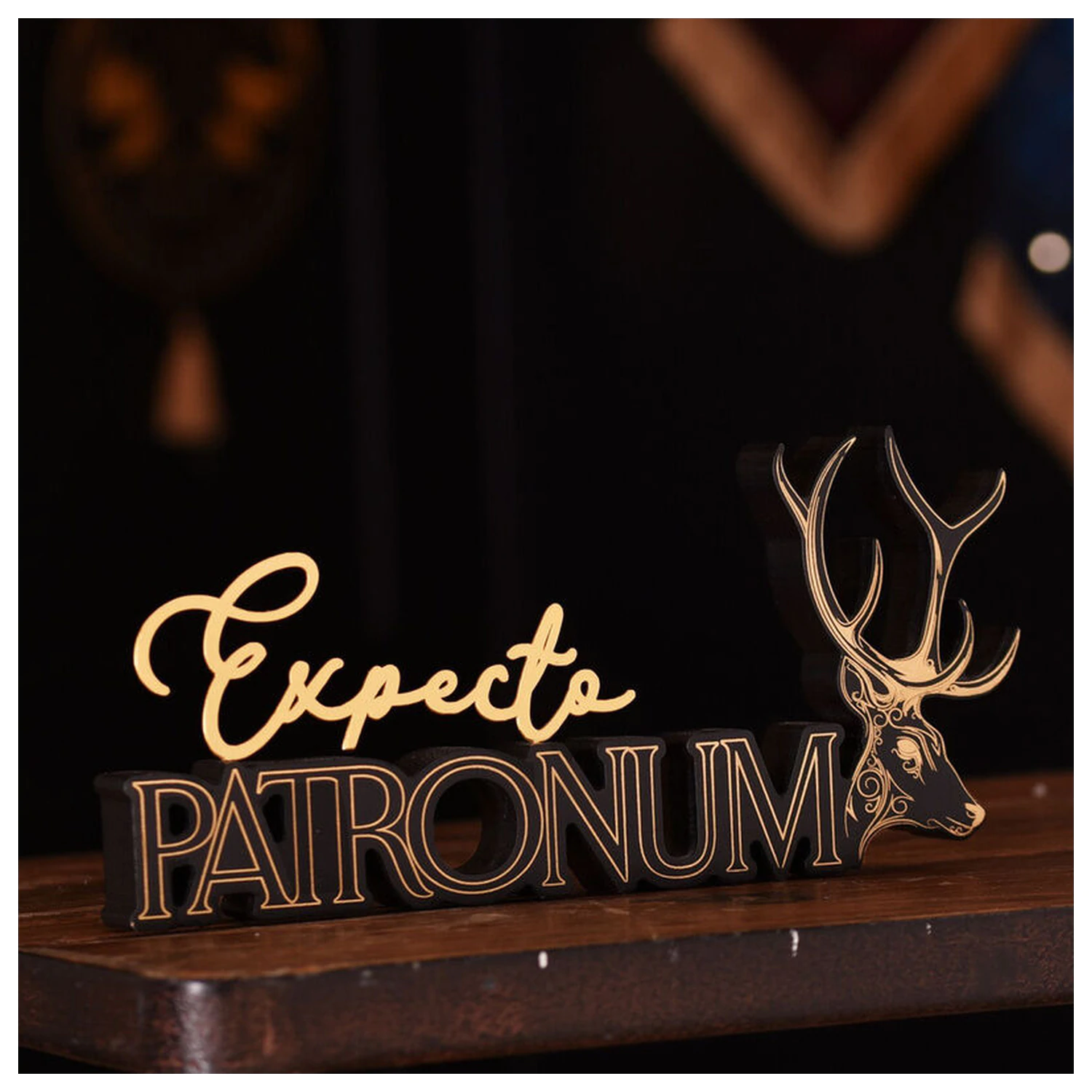 Harry Potter Patronum wooden sign product photo