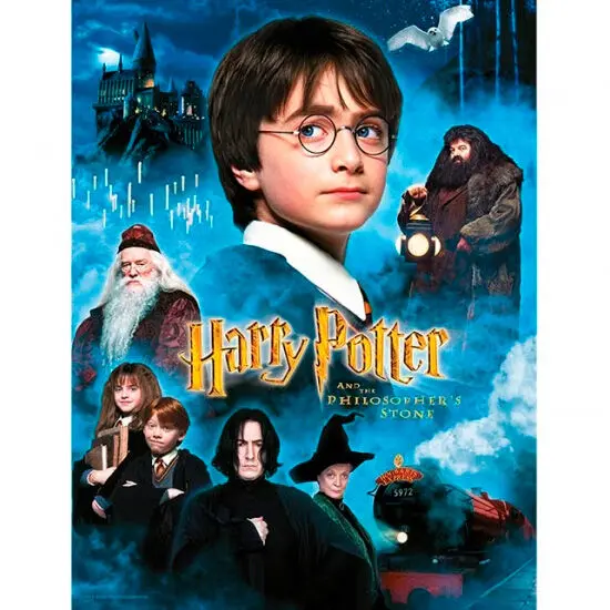 Harry Potter Philosophers Stone glass poster product photo