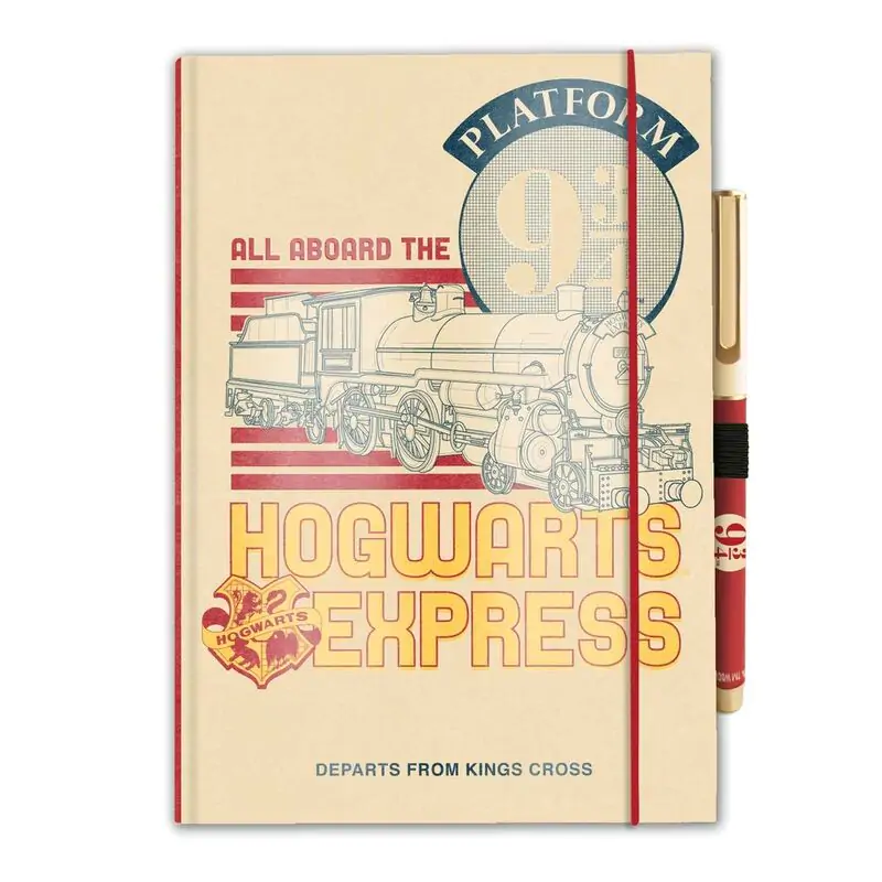 Harry Potter Platform 9 3/4 A5 premium notebook + pen product photo