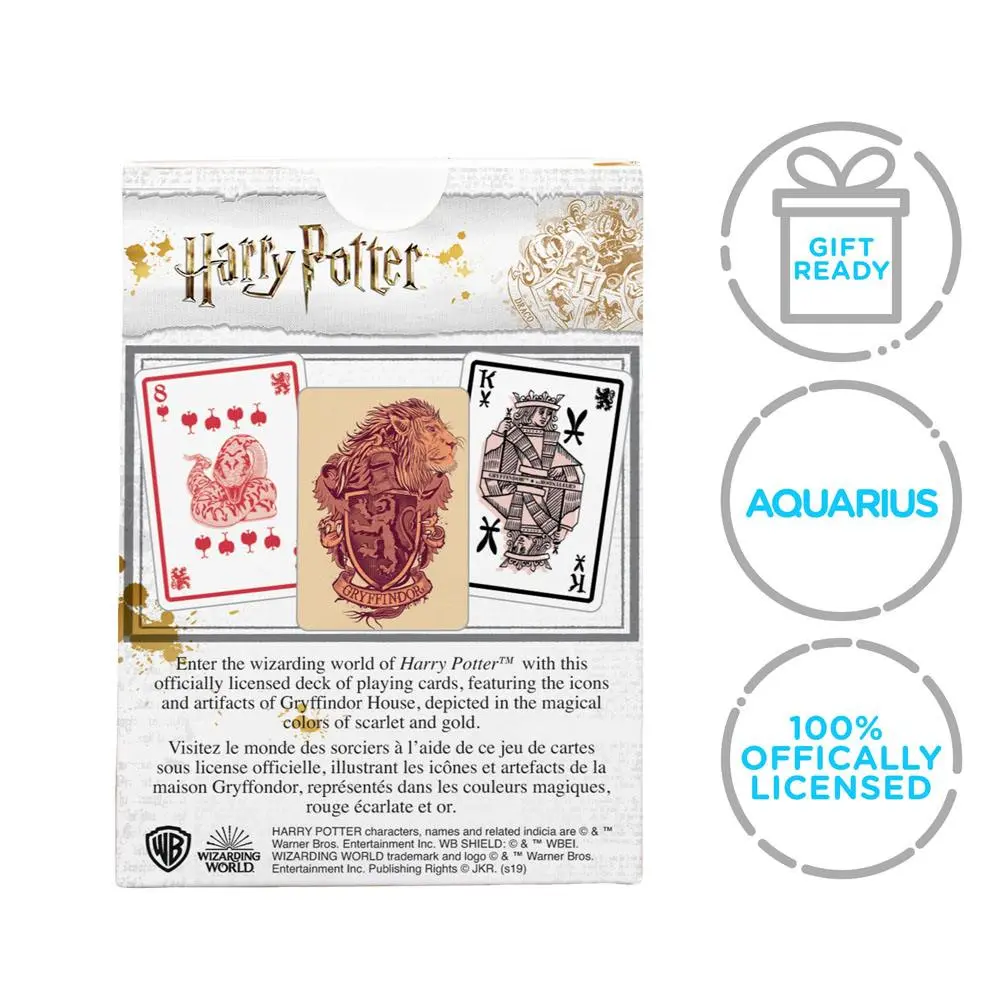 Harry Potter Playing Cards Gryffindor product photo