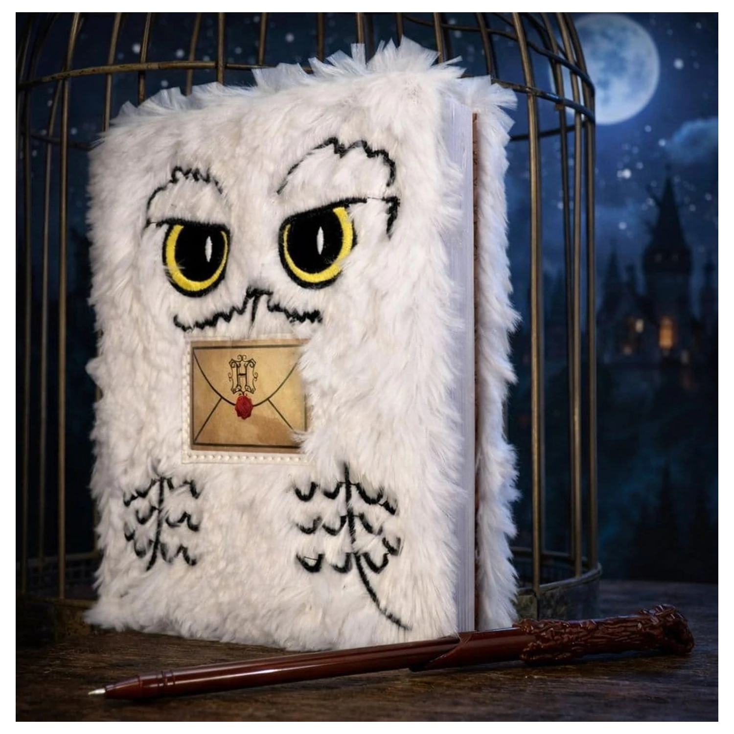 Harry Potter Plush Notebook Set with Pen Hedwig Magical Locations product photo