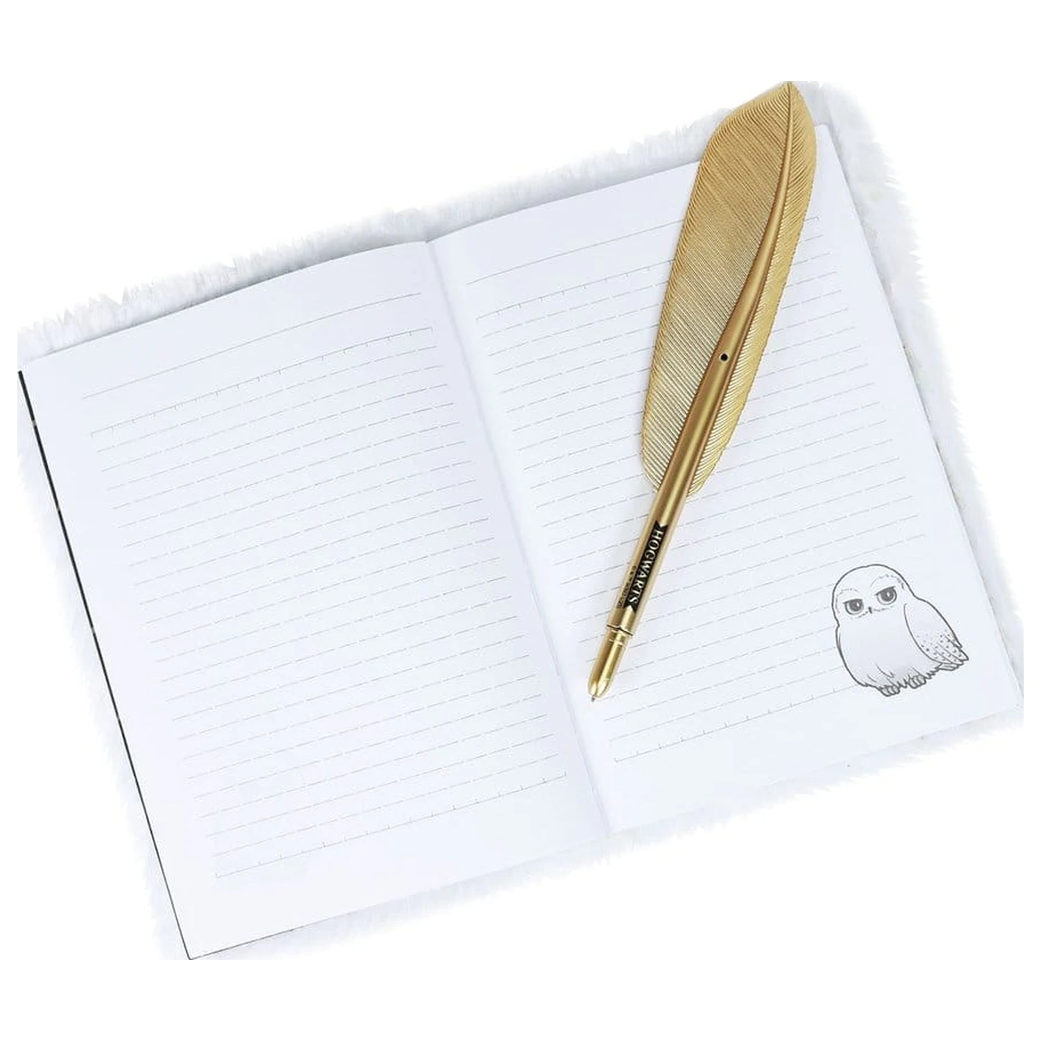 Harry Potter Plush Notebook Set with Pen Hedwig Magical Locations product photo