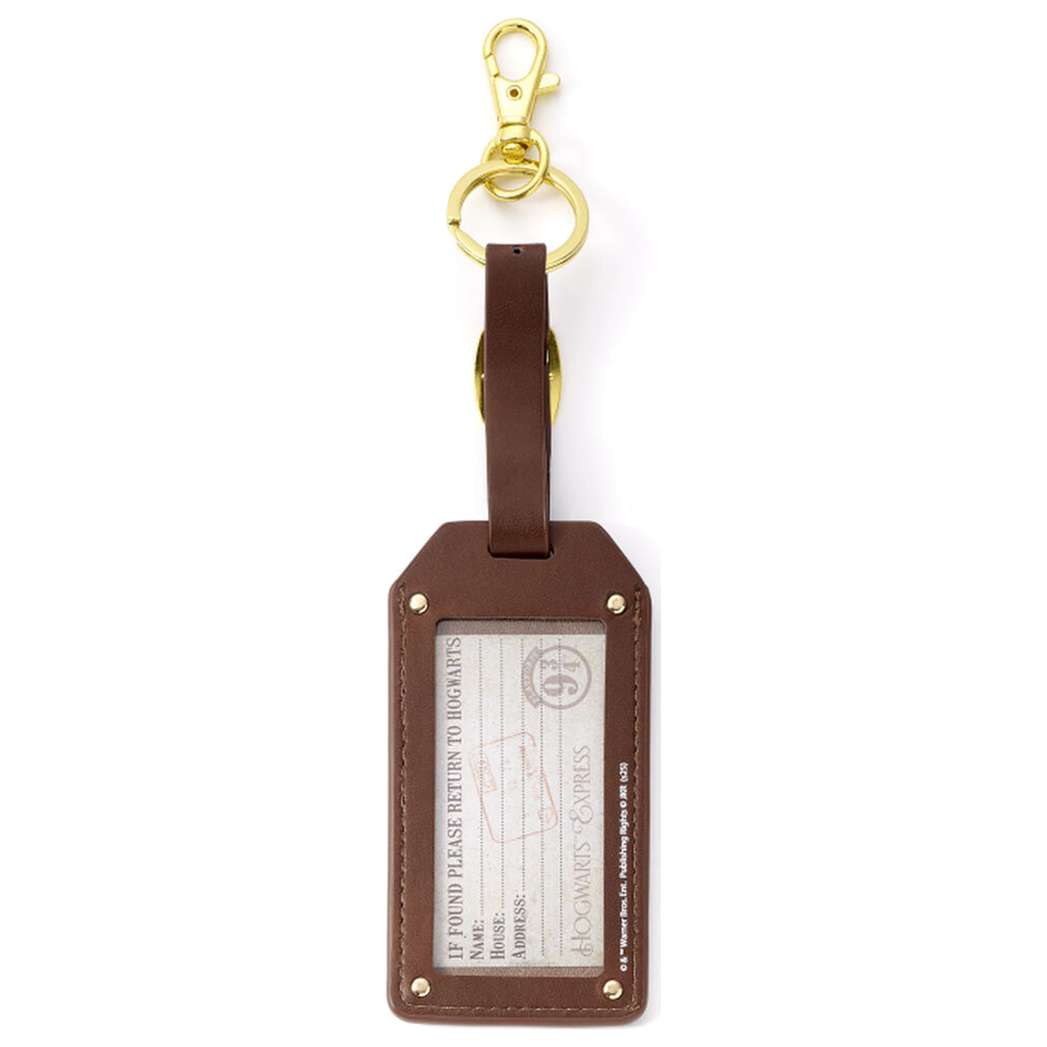 Harry Potter luggage tag keyring product photo
