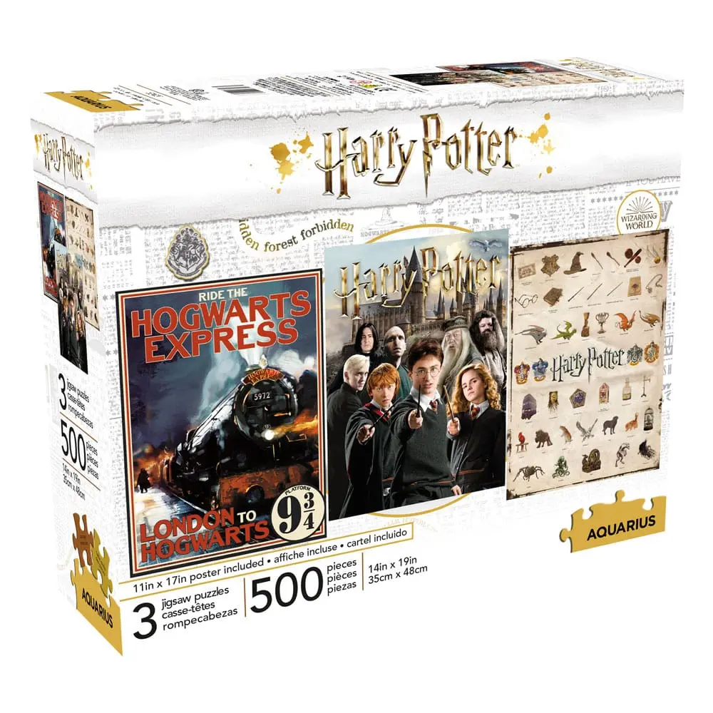 Harry Potter Jigsaw Puzzle Movie Poster 3-Pack (500 pieces) termékfotó