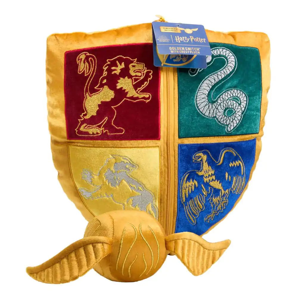 Harry Potter Cushion with Plush Figure Quidditch Crest & Golden Snitch termékfotó