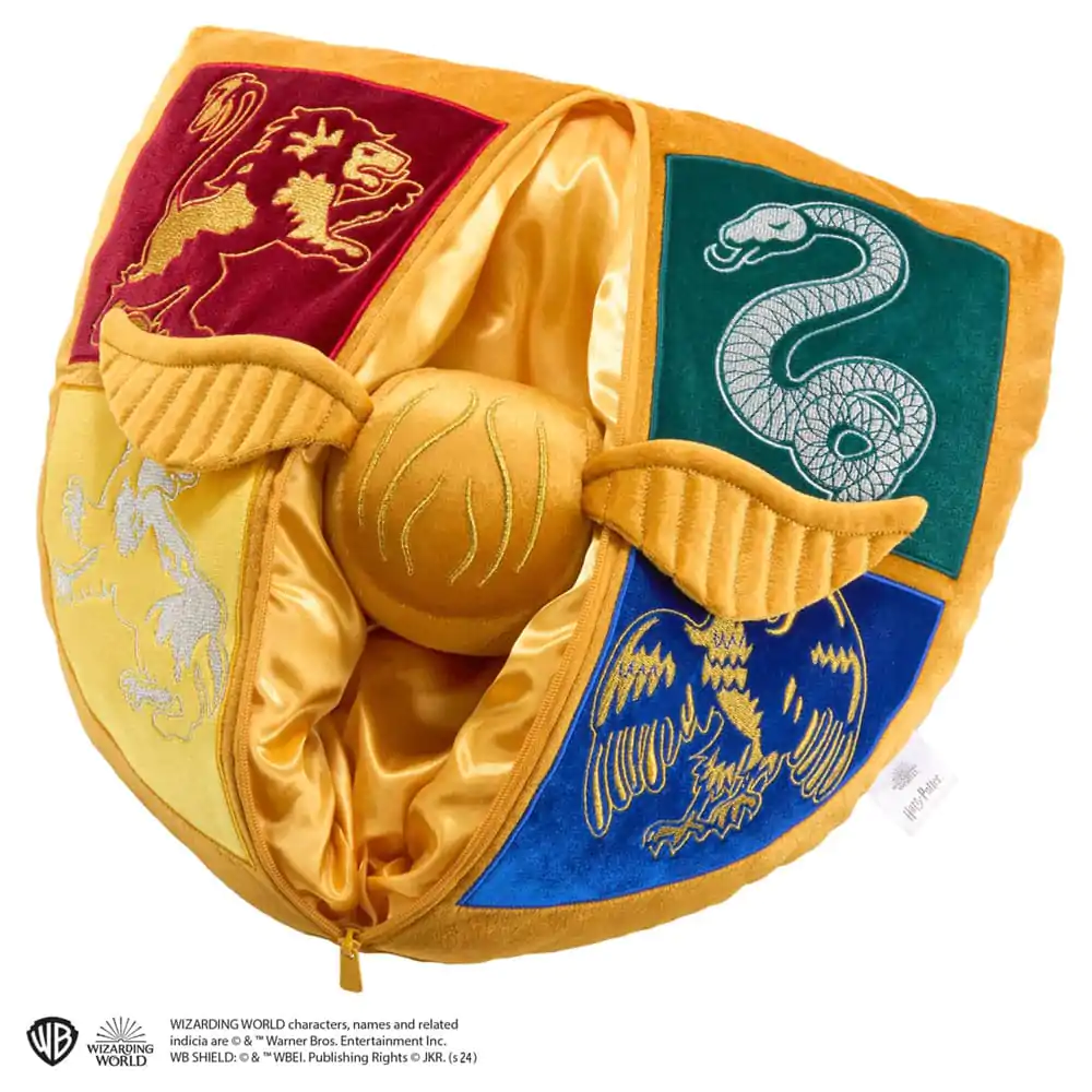 Harry Potter Cushion with Plush Figure Quidditch Crest & Golden Snitch termékfotó