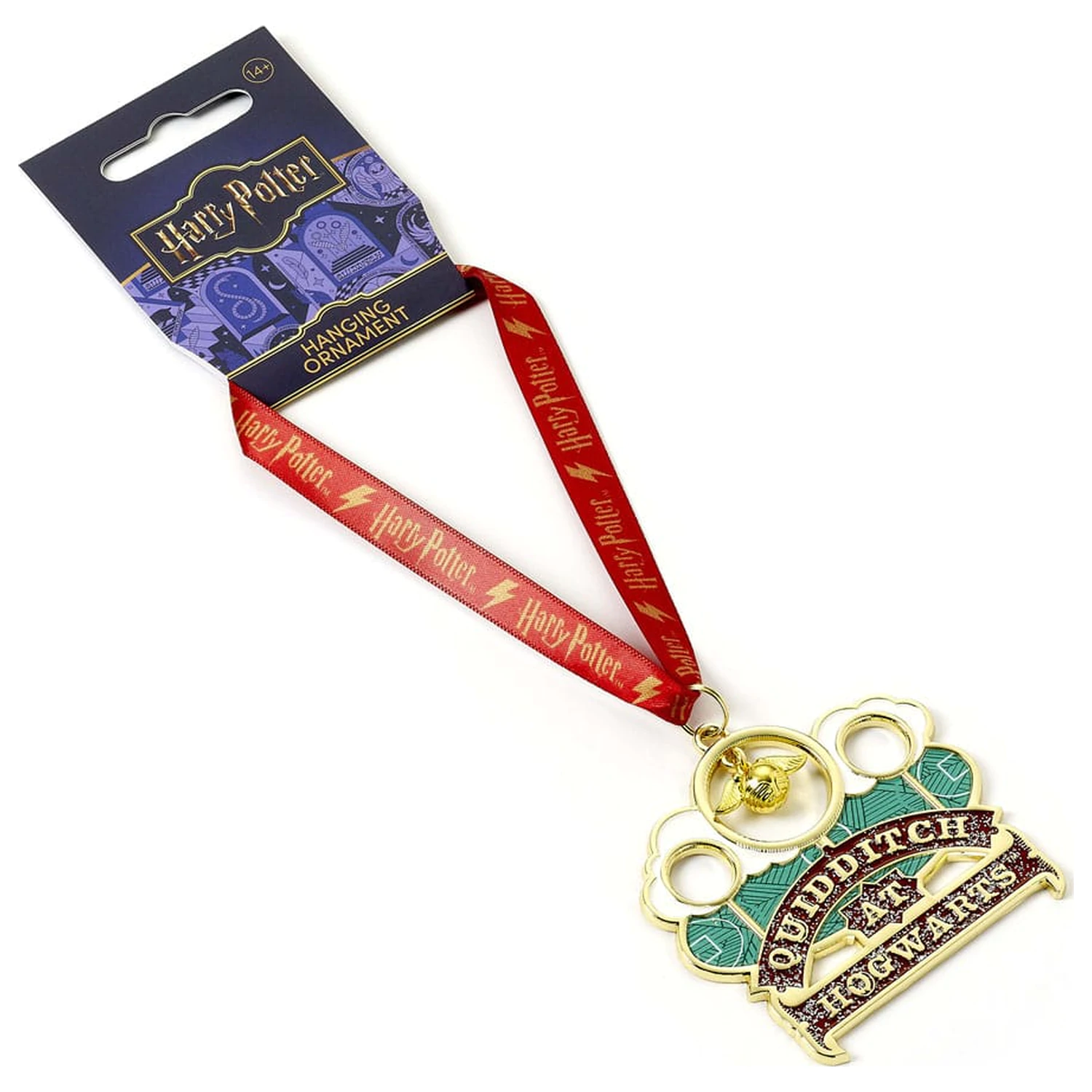 Harry Potter tree ornament Quidditch (Golden Tone) product photo