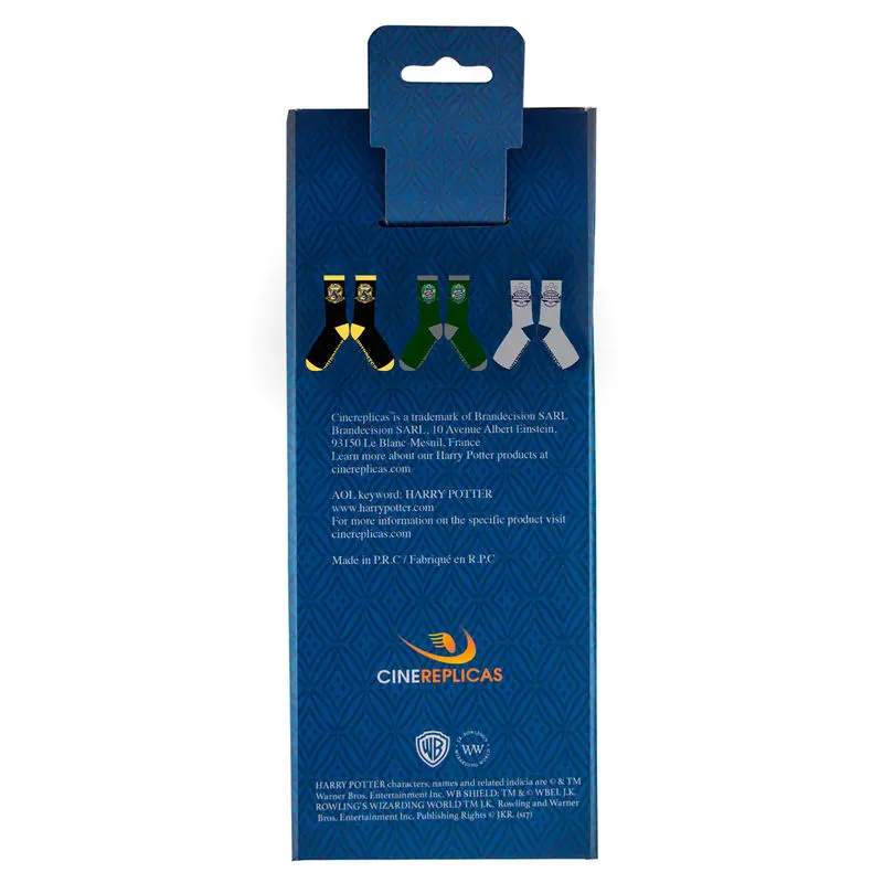 Harry Potter Quidditch Hogwarts socks set of 4 product photo